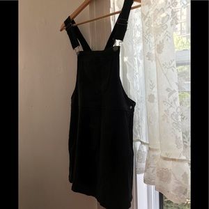 nwot forever 21 black overall dress